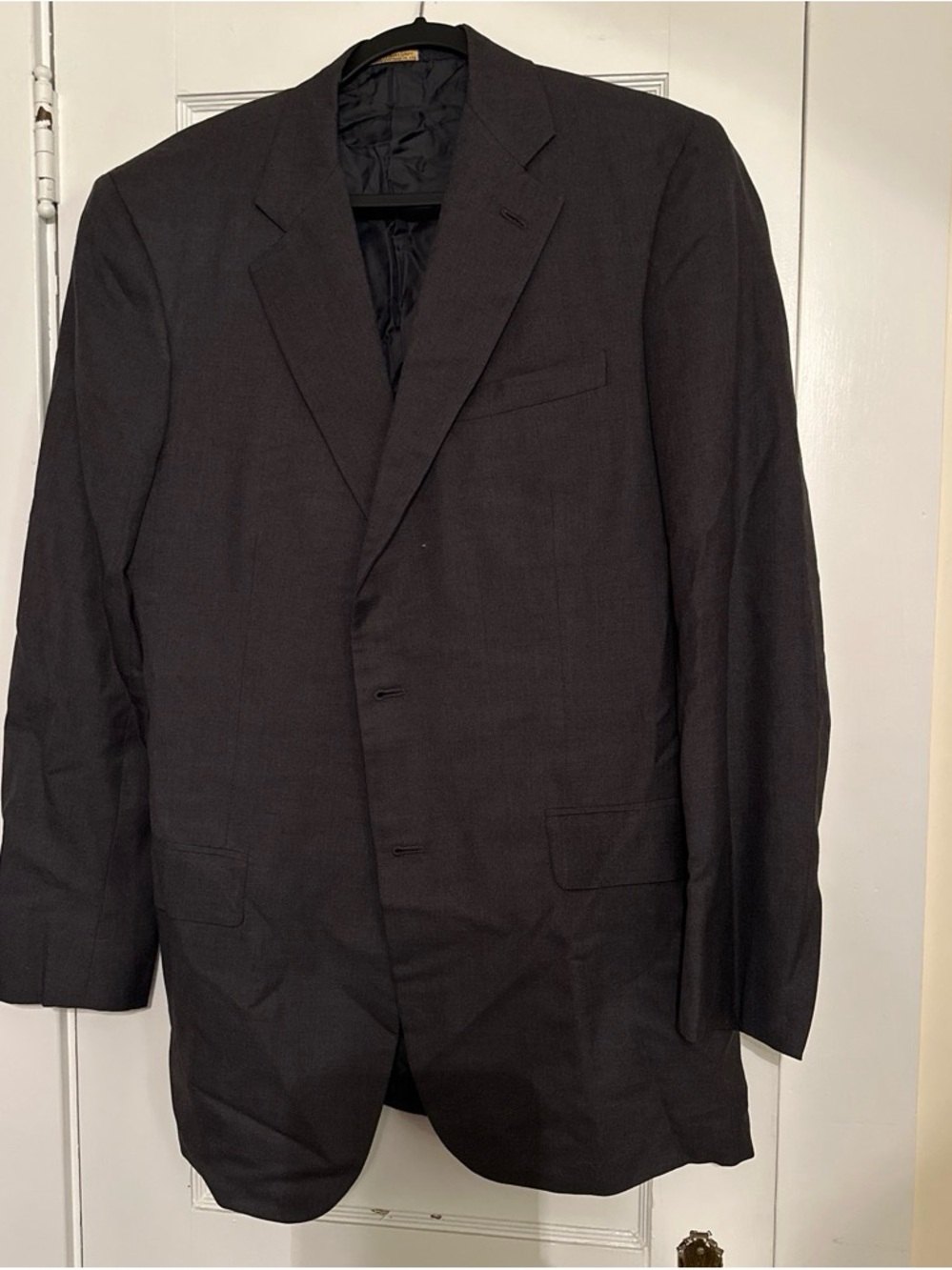 Brooks Brothers Dark Charcoal Single-Breasted Men's Suit Jacket